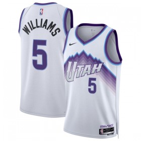NBA Mænd Trøje Utah Jazz Cody Williams 2025-26 Nike Association Edition Hvid Swingman